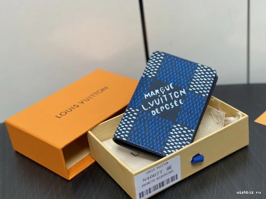 WIS cm VUITTON Organizer-7.5*11.1*1 LOUIS Pocket 1026